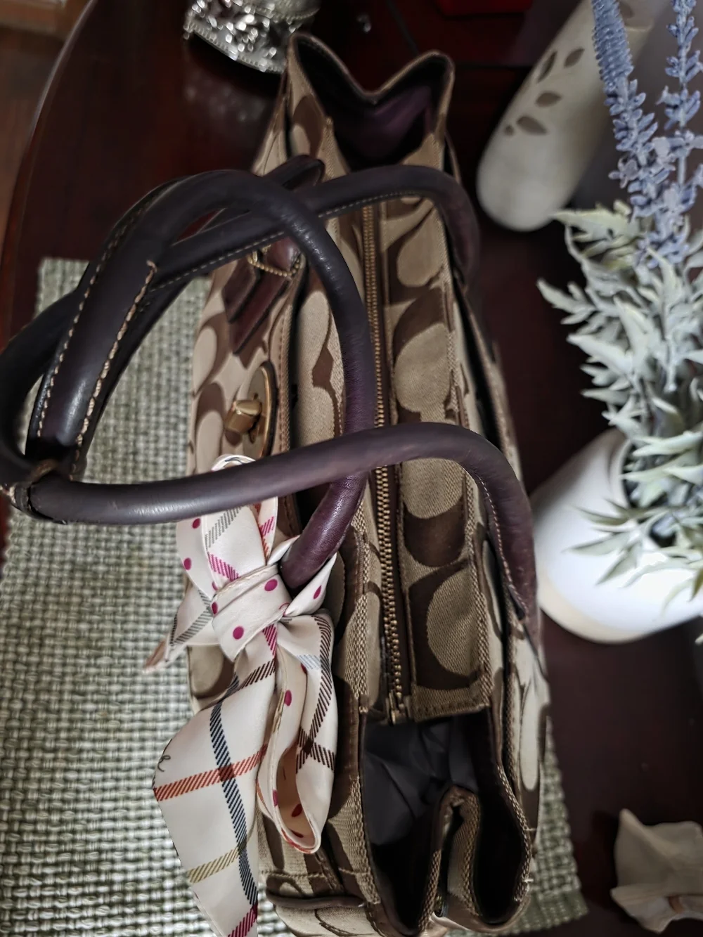 Beautiful Vintage XL Park Signature CarryAll Satchel Bag